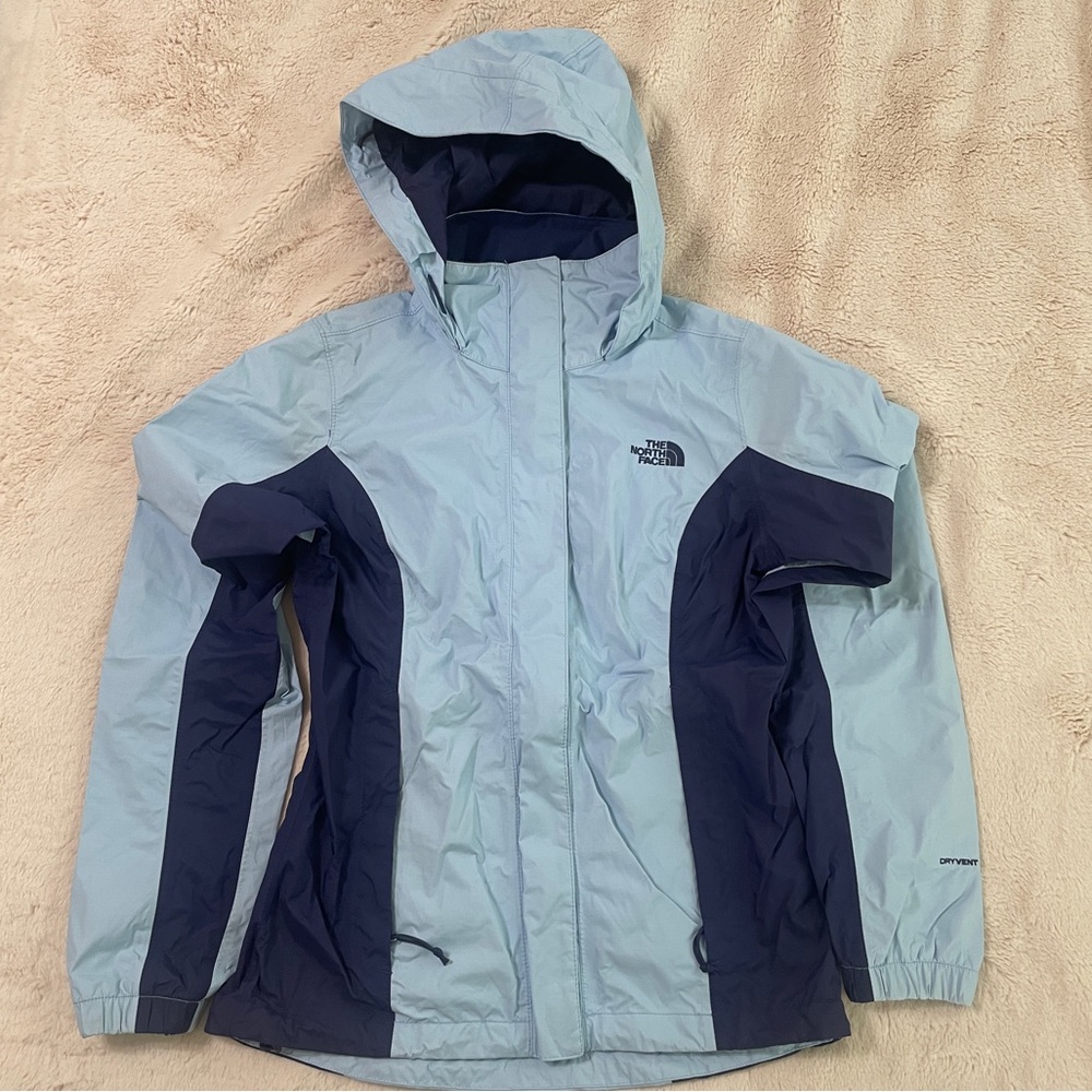 The North Face Light Blue and Dark Blue Jacket